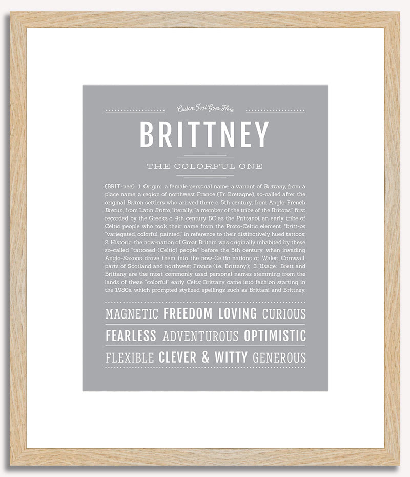 Brittney | Name Art Print