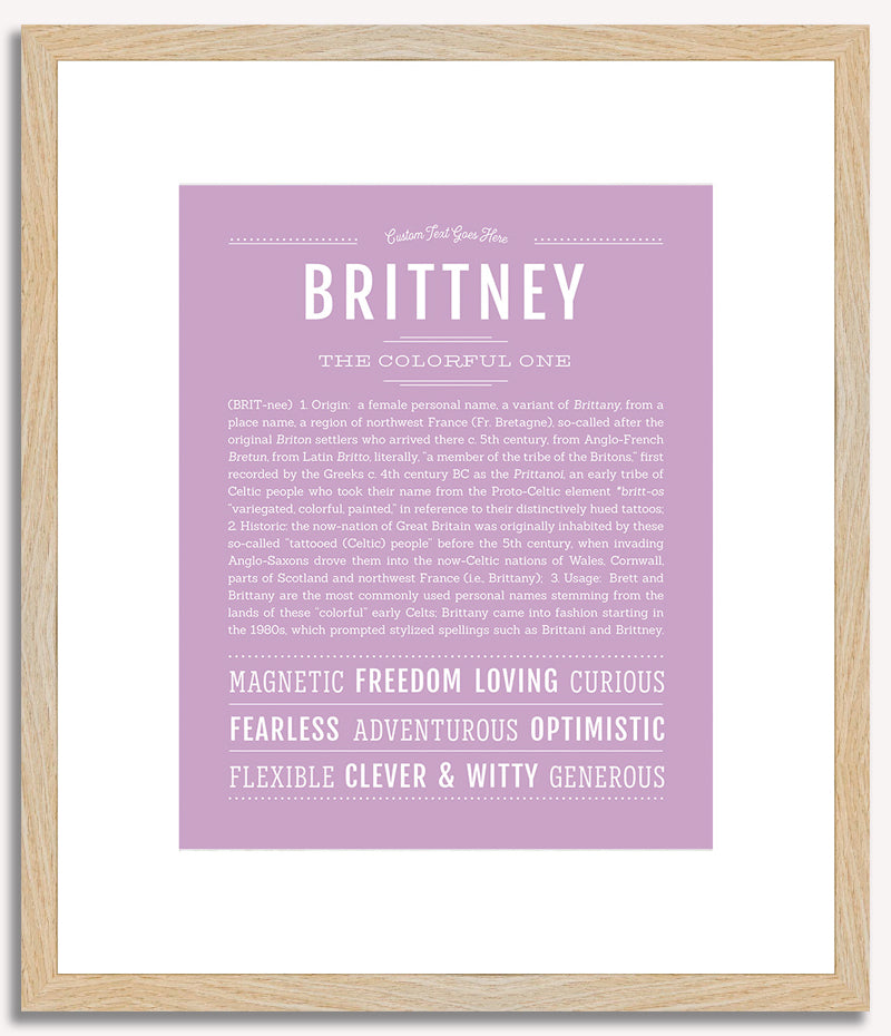 Brittney | Name Art Print