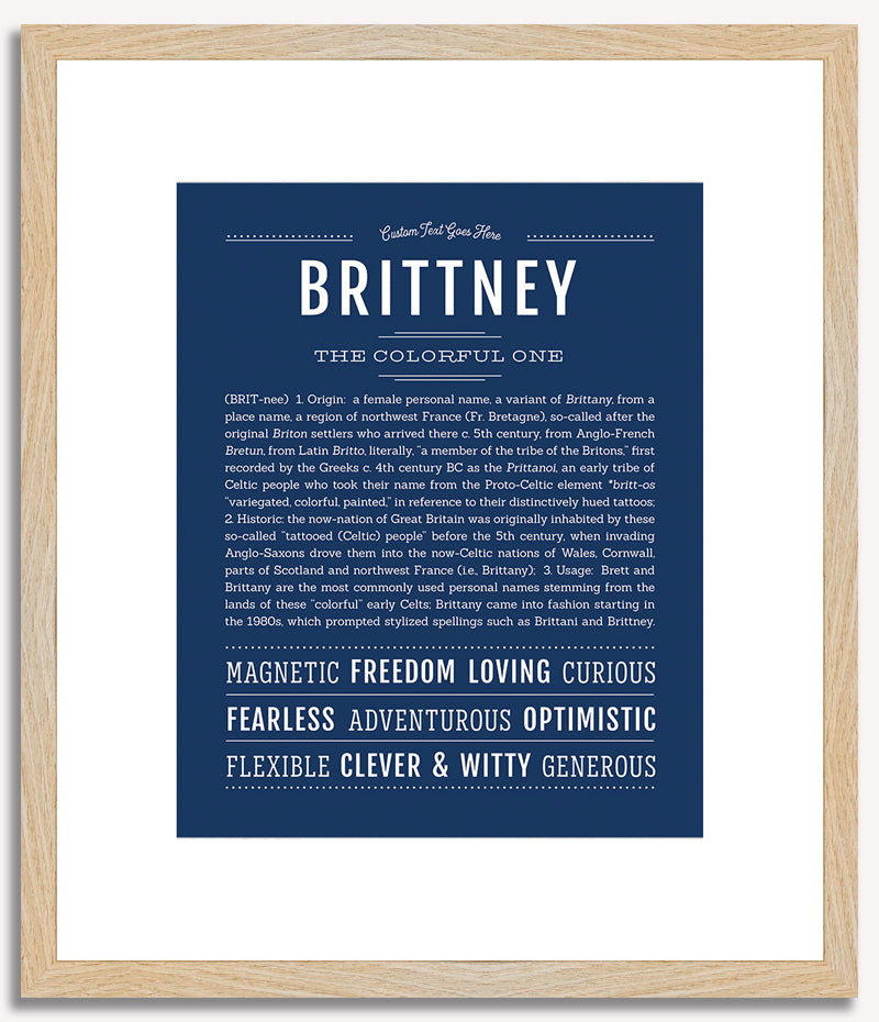 Brittney | Name Art Print