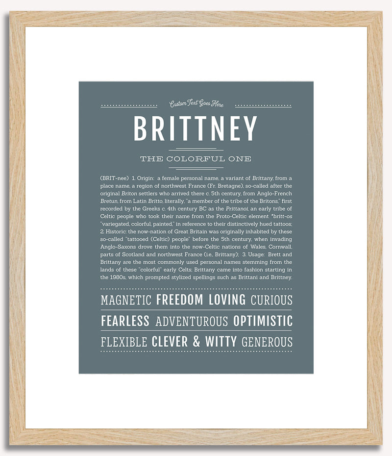 Brittney | Name Art Print