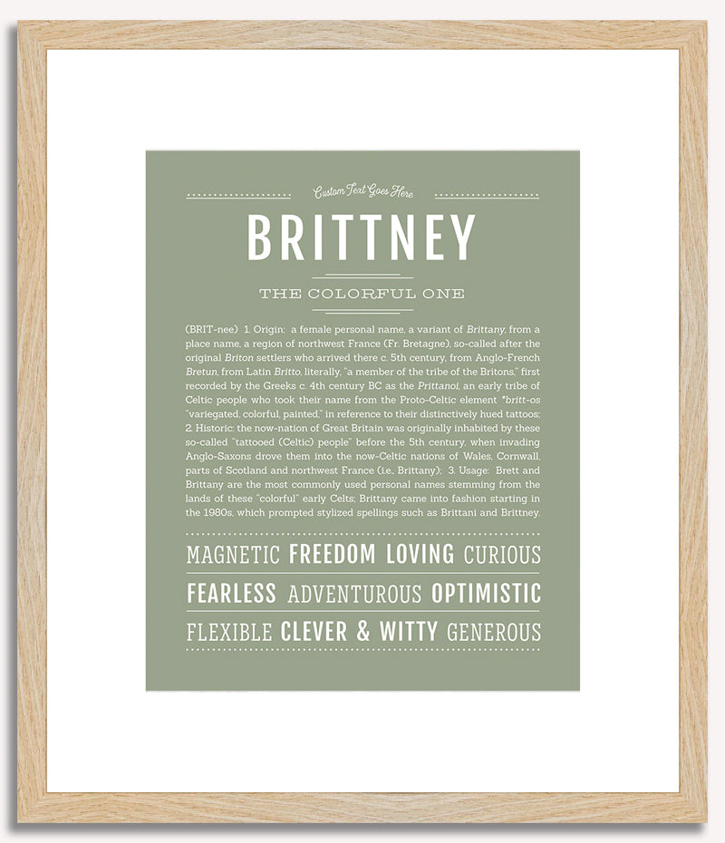 Brittney | Name Art Print