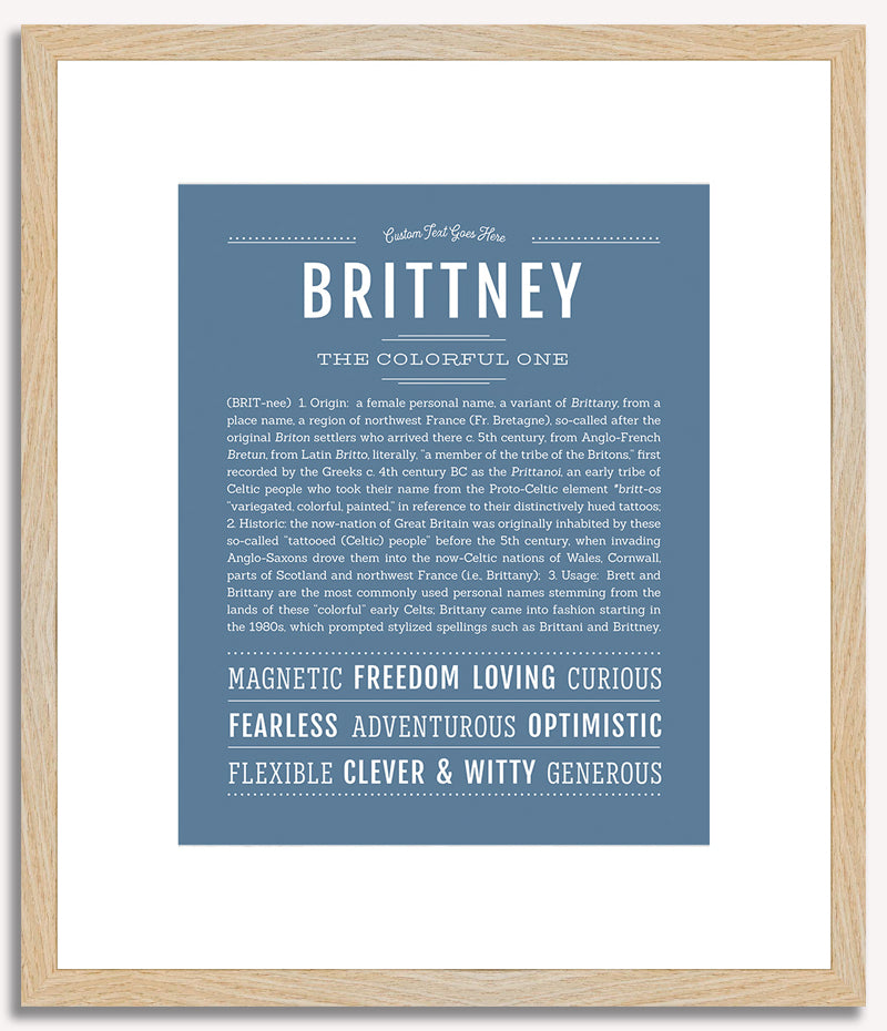 Brittney | Name Art Print