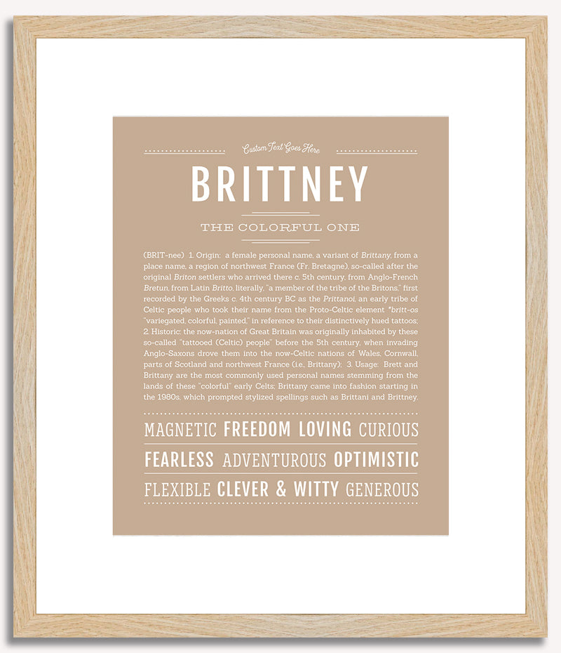 Brittney | Name Art Print