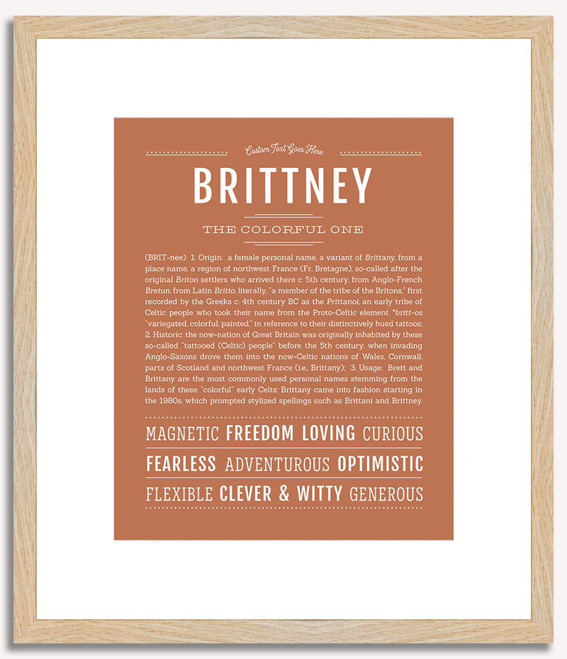 Brittney | Name Art Print