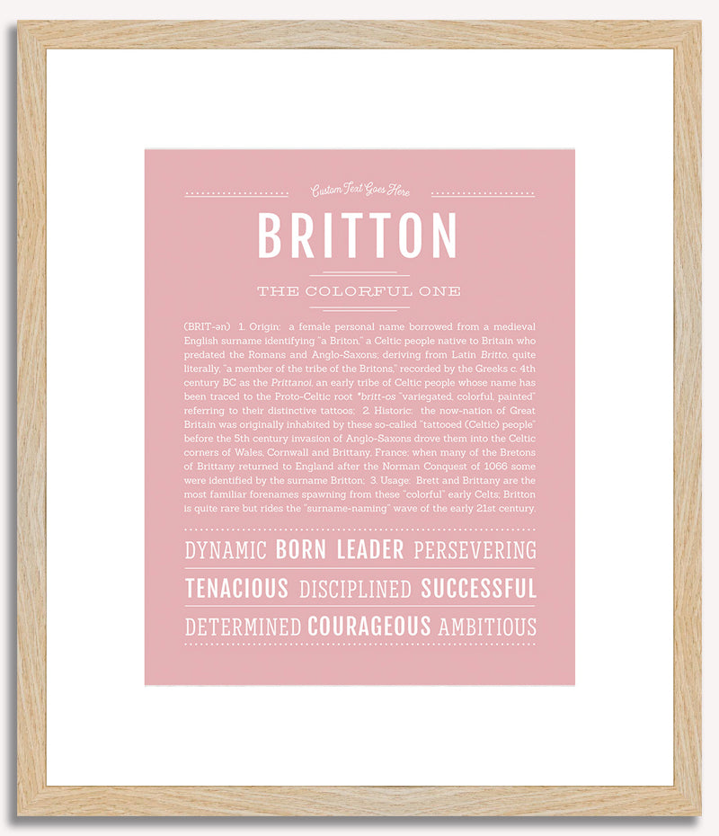 Britton | Name Art Print