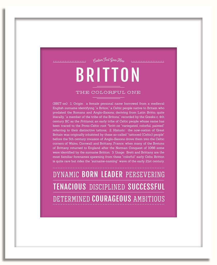 Frame Options | Dark Pink | White Frame, Matted