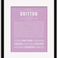 Frame Options | Lilac | Black Frame, Matted