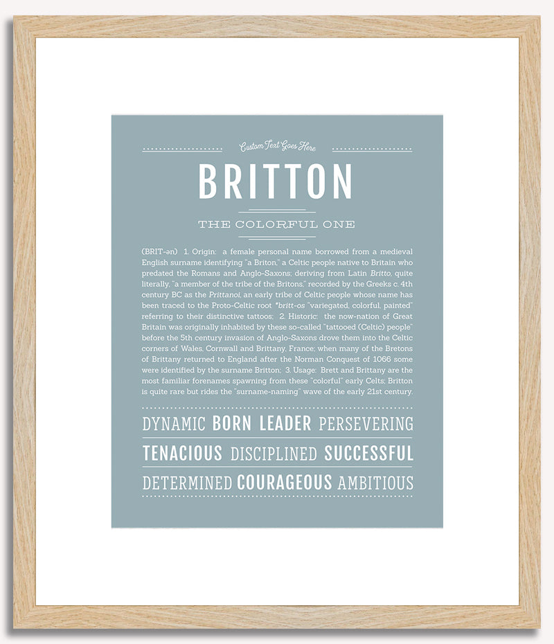 Britton | Name Art Print