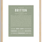 Britton | Name Art Print