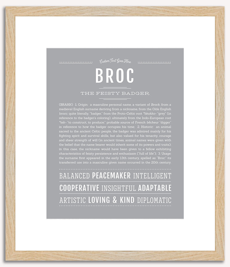 Broc | Name Art Print