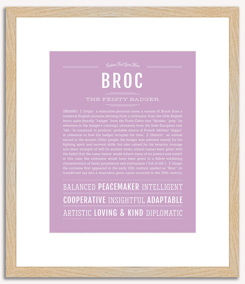 Broc | Name Art Print