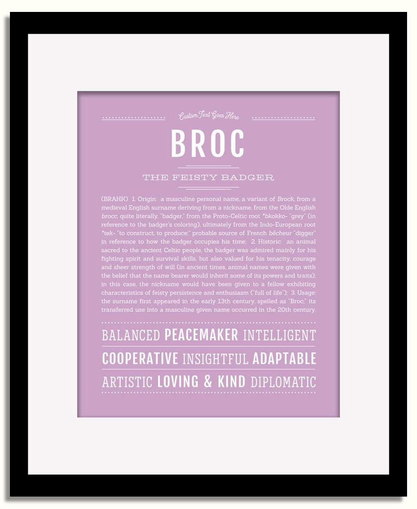 Frame Options | Lilac | Black Frame, Matted