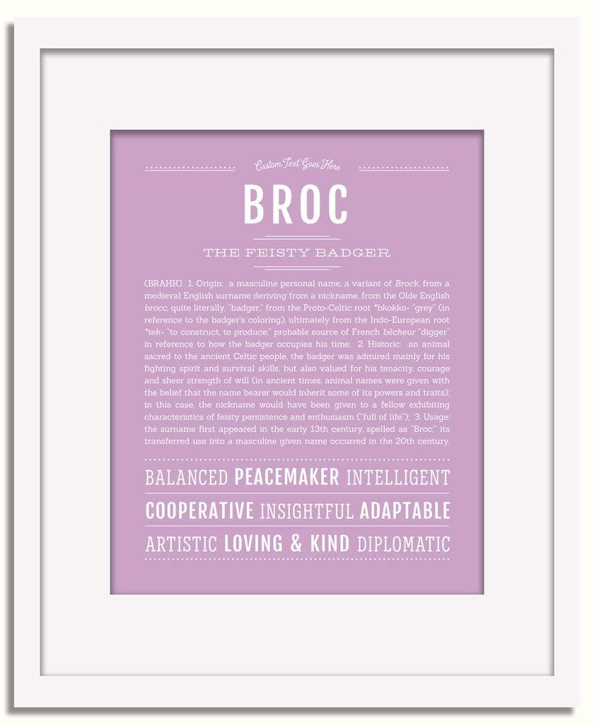 Frame Options | Lilac | White Frame, Matted