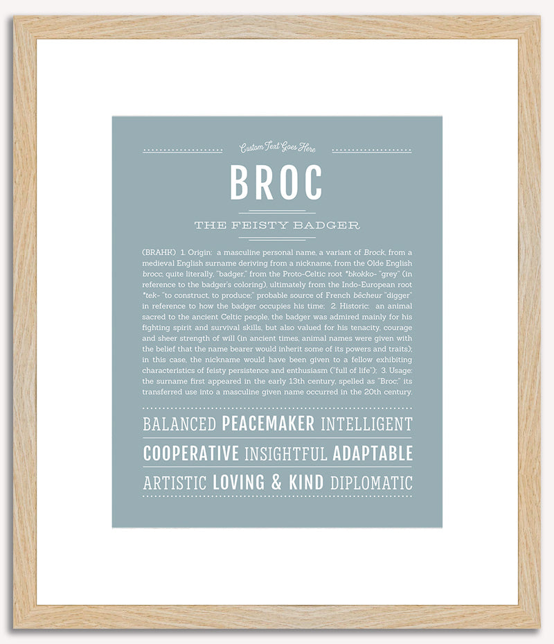 Broc | Name Art Print