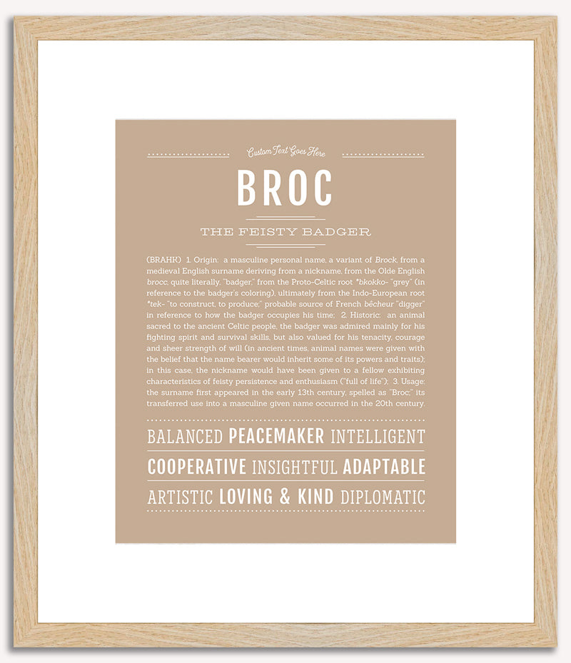 Broc | Name Art Print