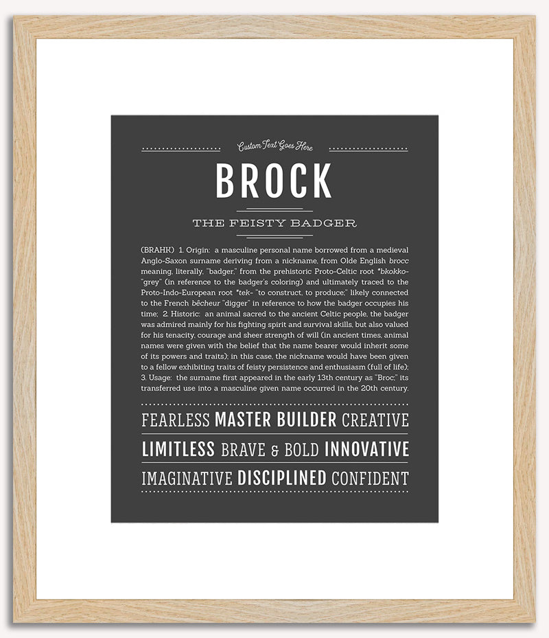 Brock | Name Art Print