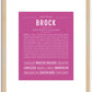 Brock | Name Art Print