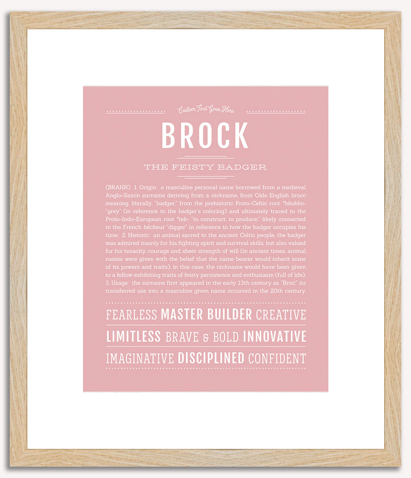 Brock | Name Art Print