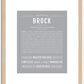 Brock | Name Art Print