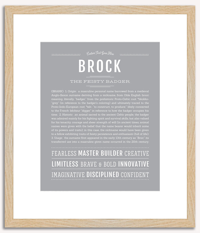 Brock | Name Art Print