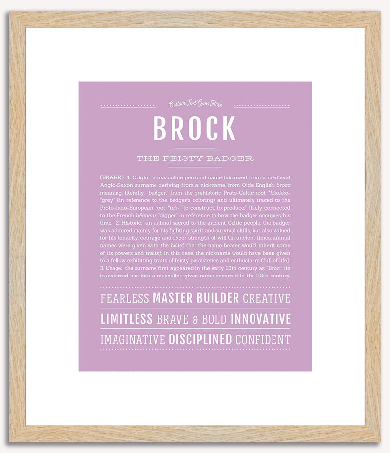 Brock | Name Art Print