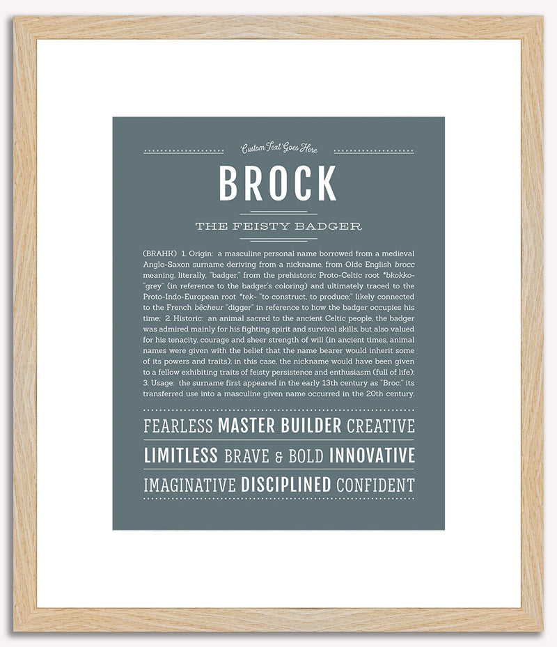 Brock | Name Art Print