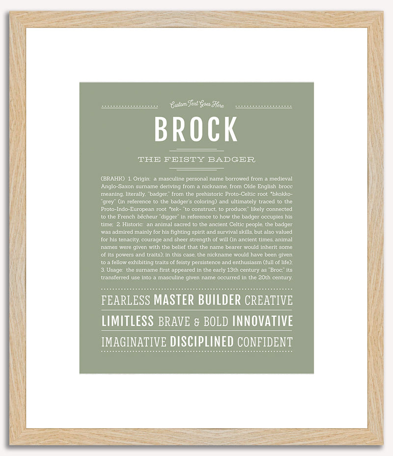 Brock | Name Art Print