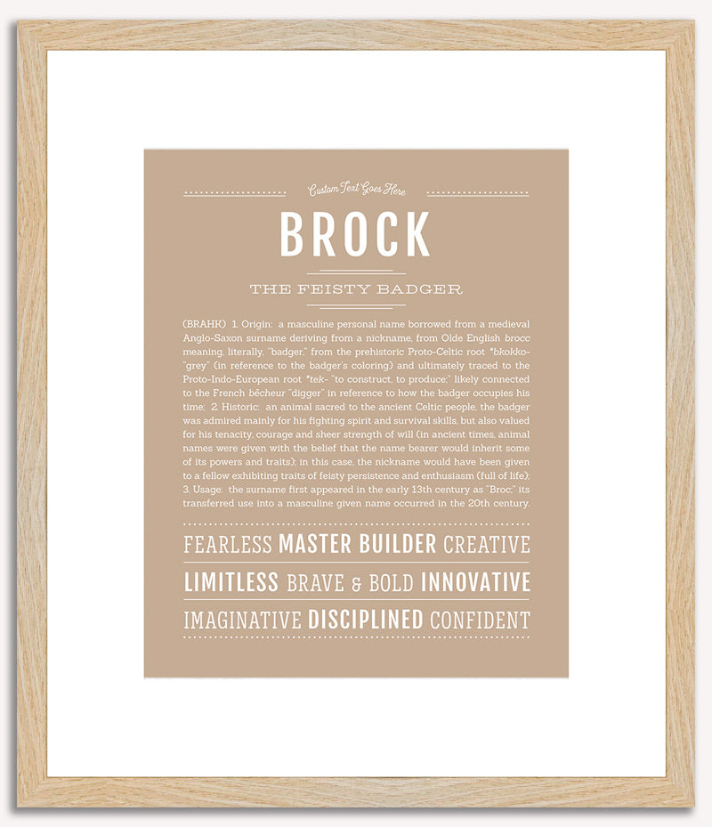 Brock | Name Art Print