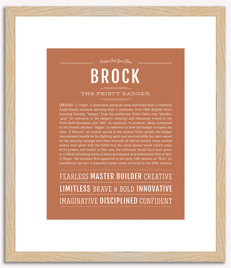 Brock | Name Art Print