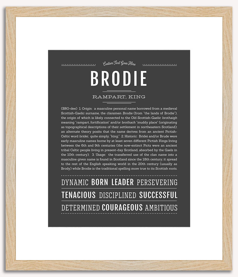 Brodie | Name Art Print