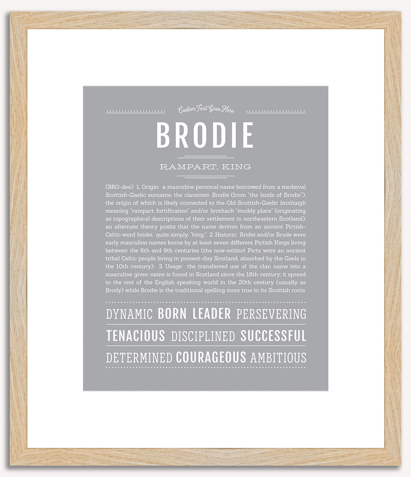 Brodie | Name Art Print