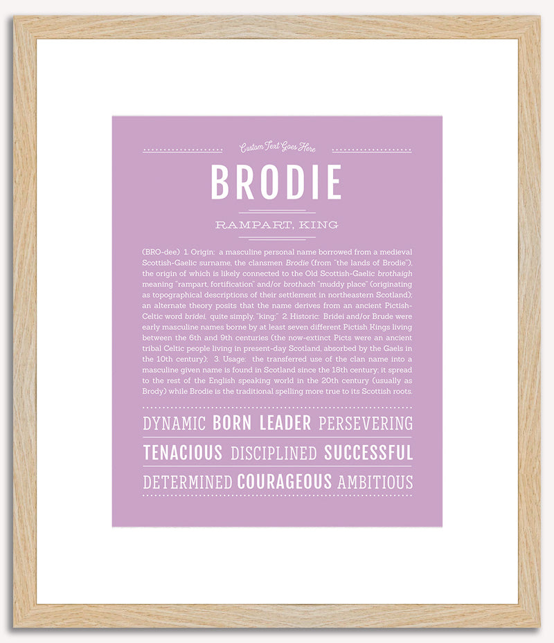 Brodie | Name Art Print