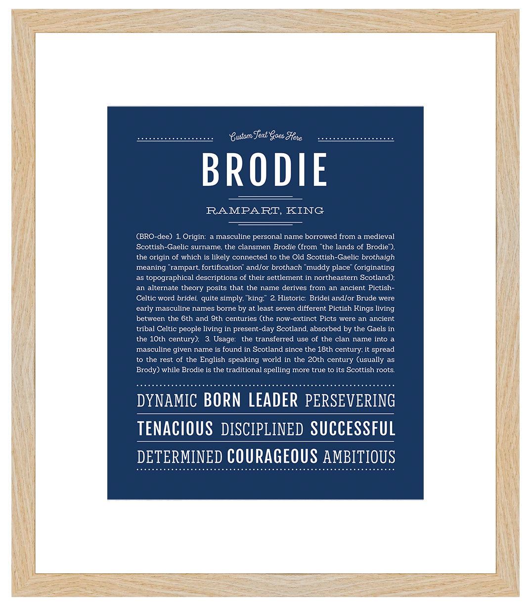 Brodie | Name Art Print