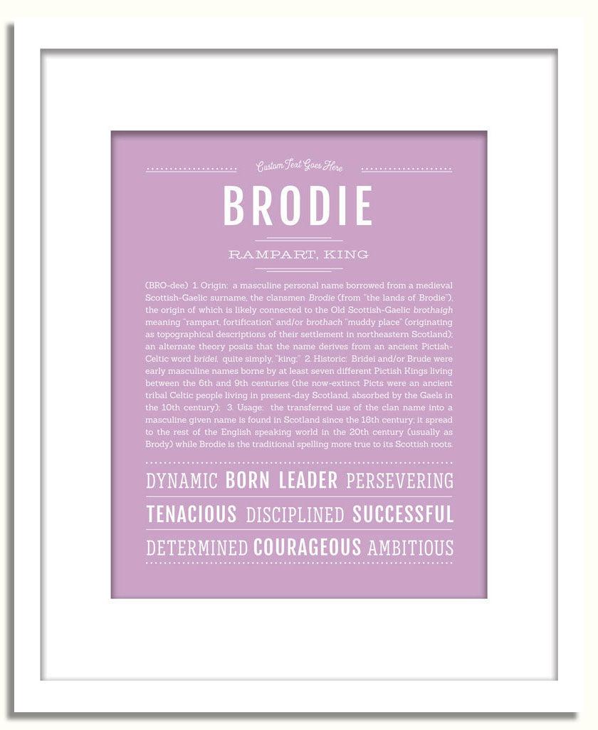 Frame Options | Lilac | White Frame, Matted