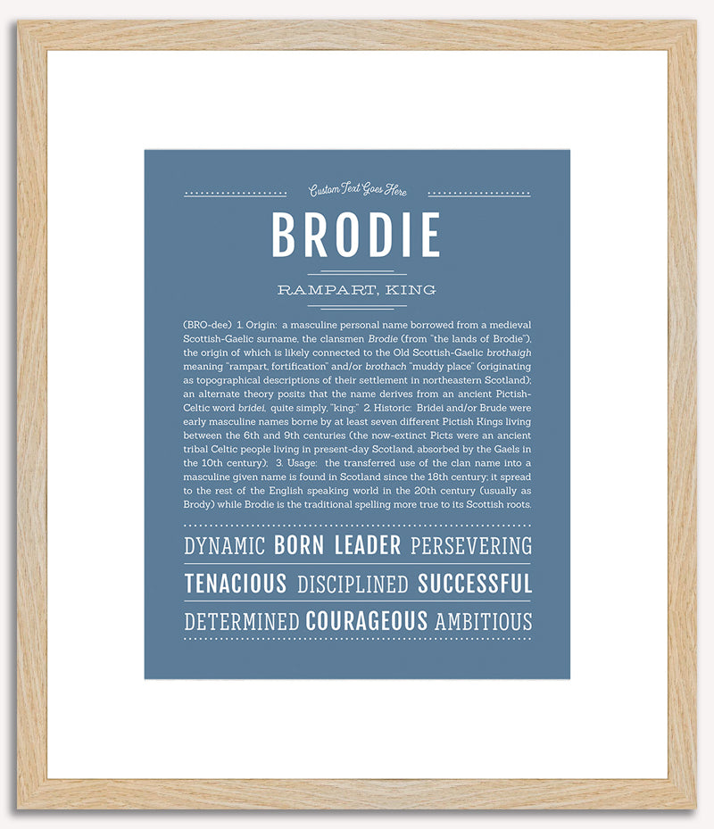 Brodie | Name Art Print