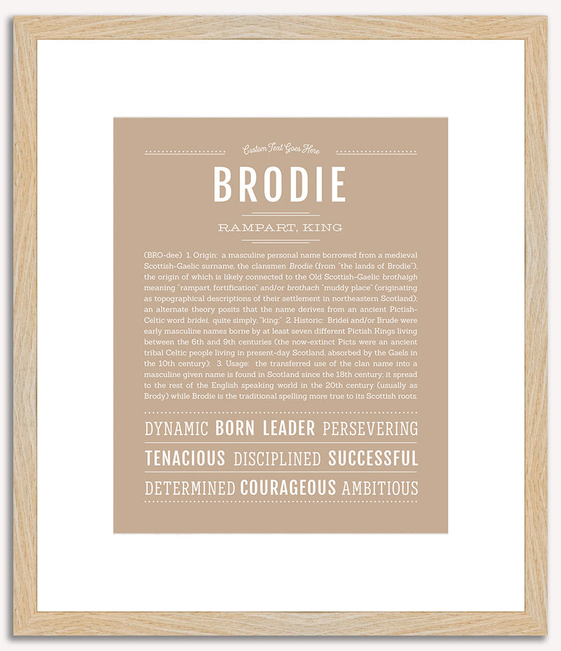 Brodie | Name Art Print