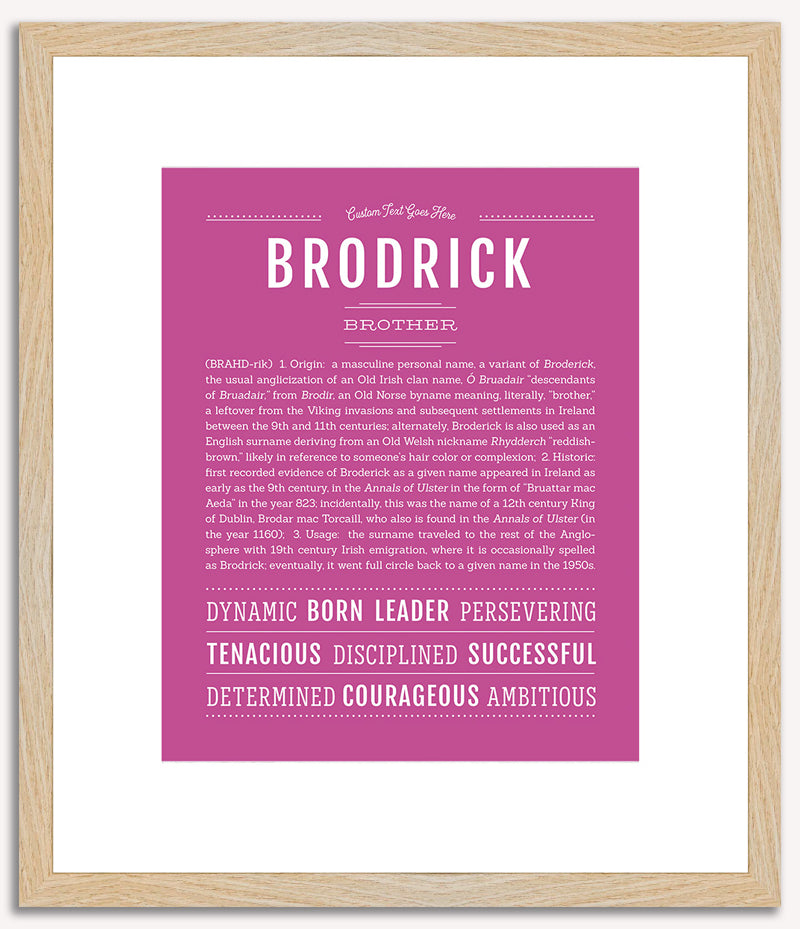 Brodrick | Name Art Print