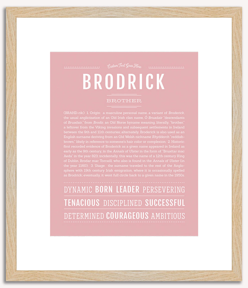 Brodrick | Name Art Print