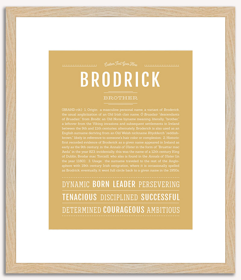 Brodrick | Name Art Print