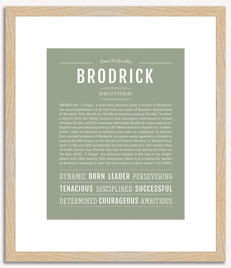 Brodrick | Name Art Print