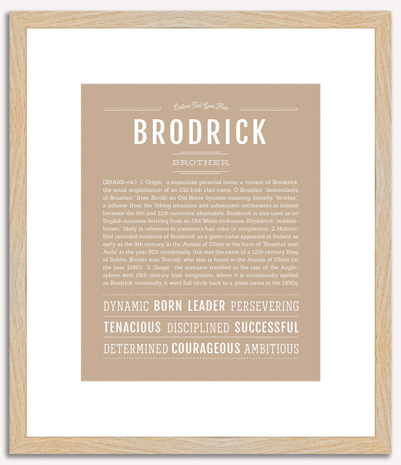 Brodrick | Name Art Print