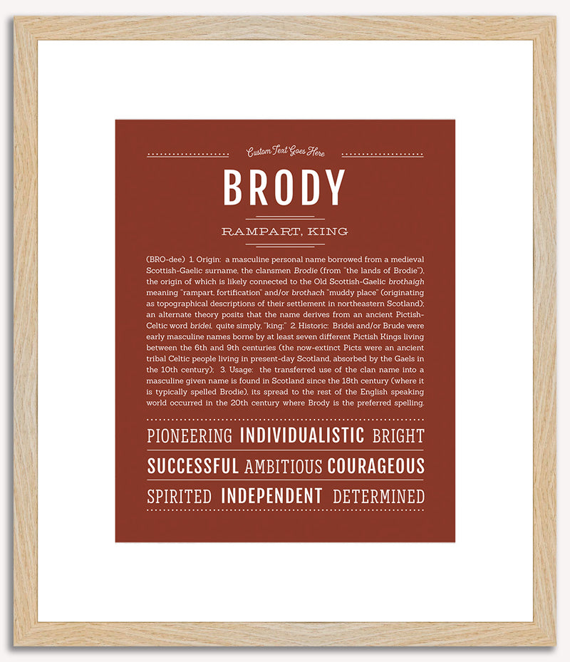 Brody | Name Art Print