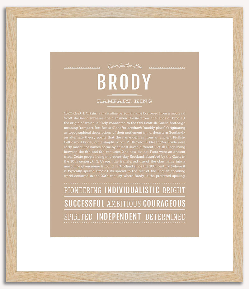 Brody | Name Art Print