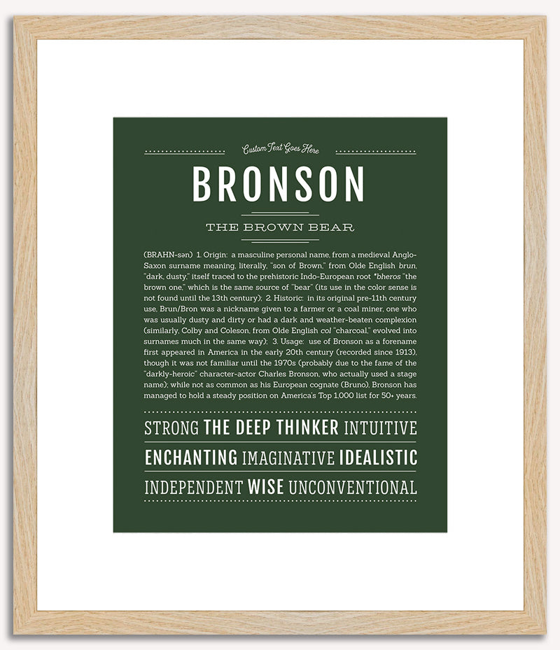 Bronson | Name Art Print