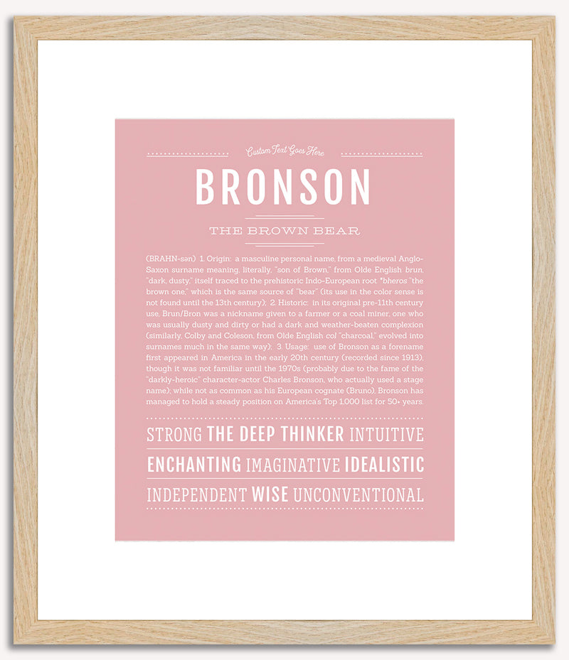 Bronson | Name Art Print