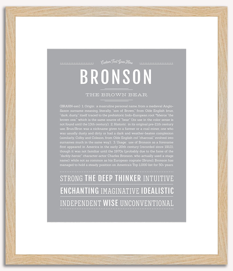 Bronson | Name Art Print