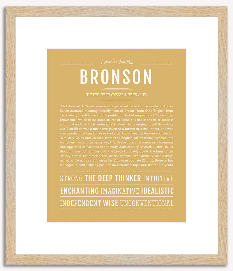 Bronson | Name Art Print