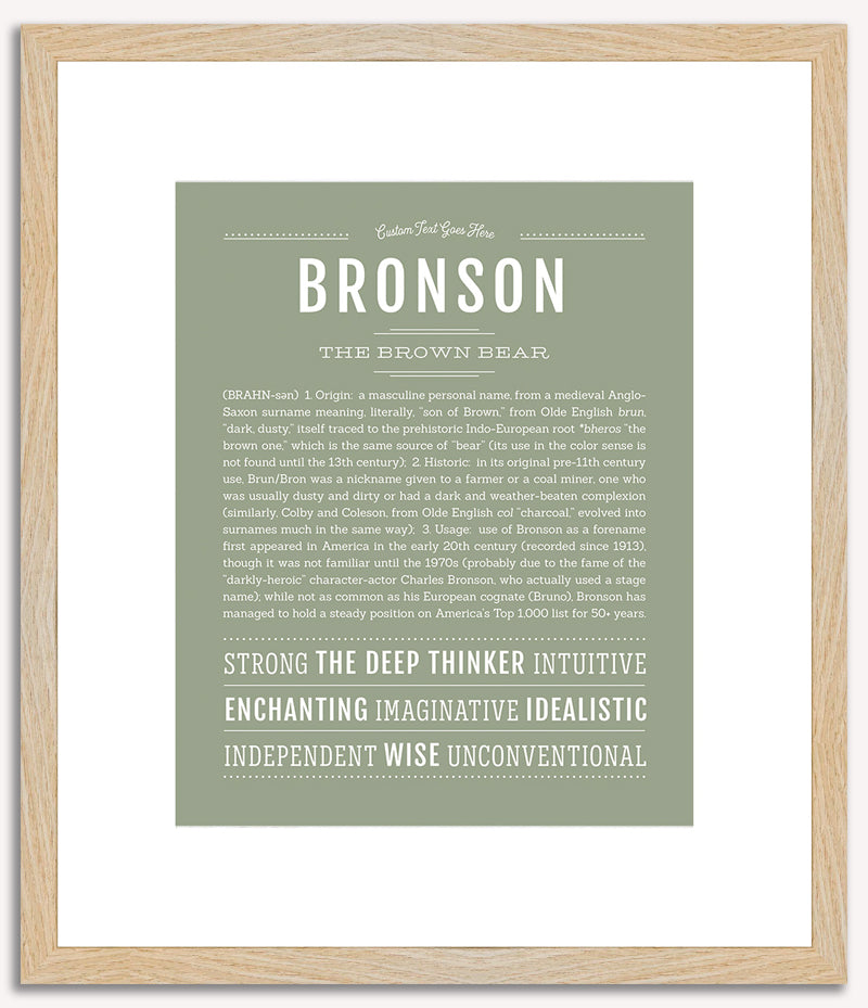 Bronson | Name Art Print