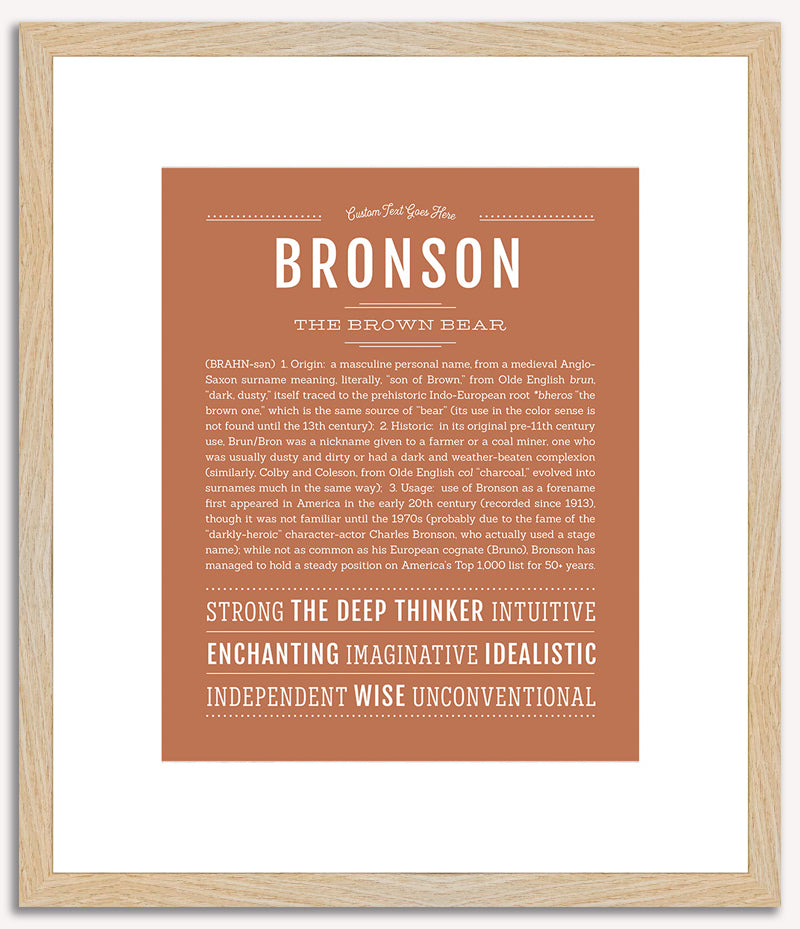 Bronson | Name Art Print