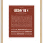 Bronwen | Name Art Print